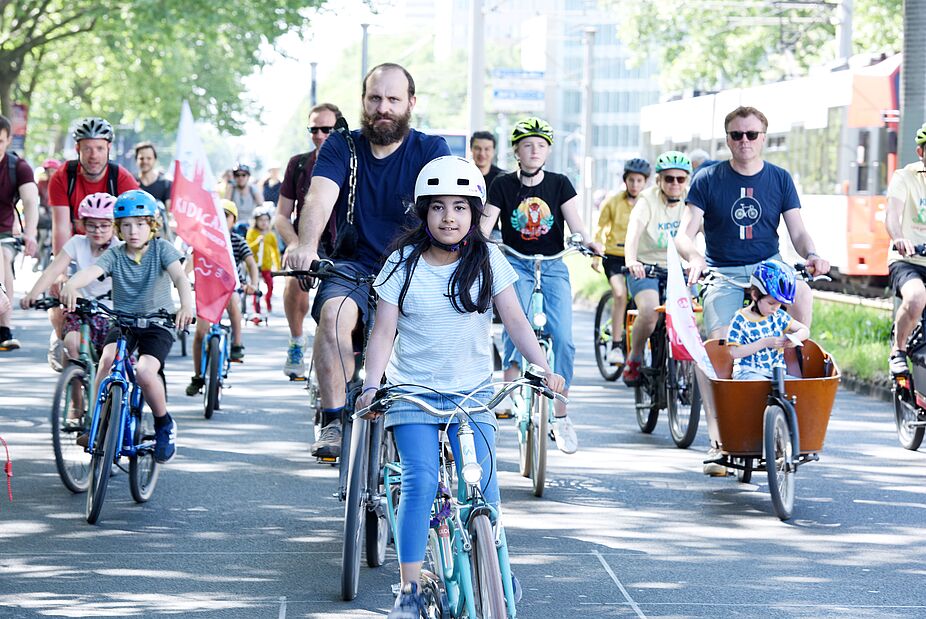 Kidical Mass Köln Kinder auf dem Fahrrad
